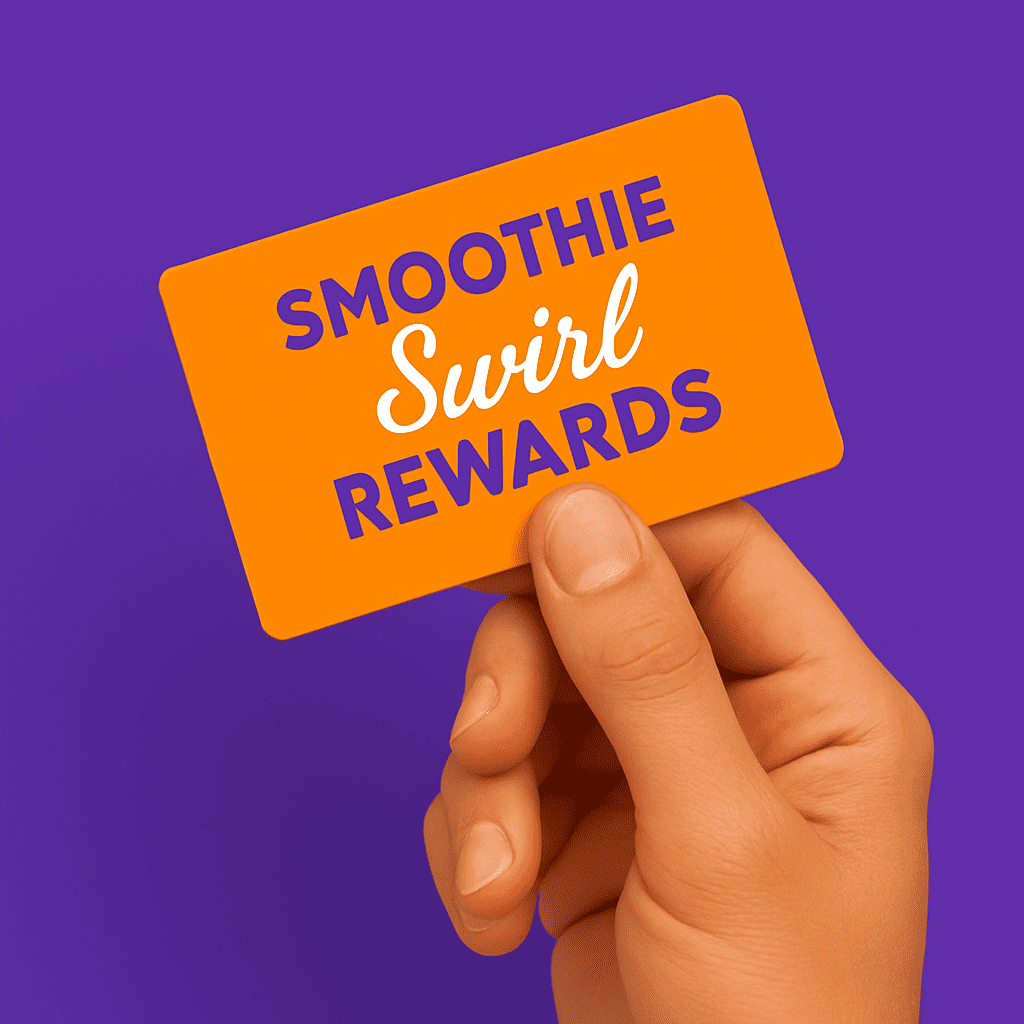 hand holding rewards card